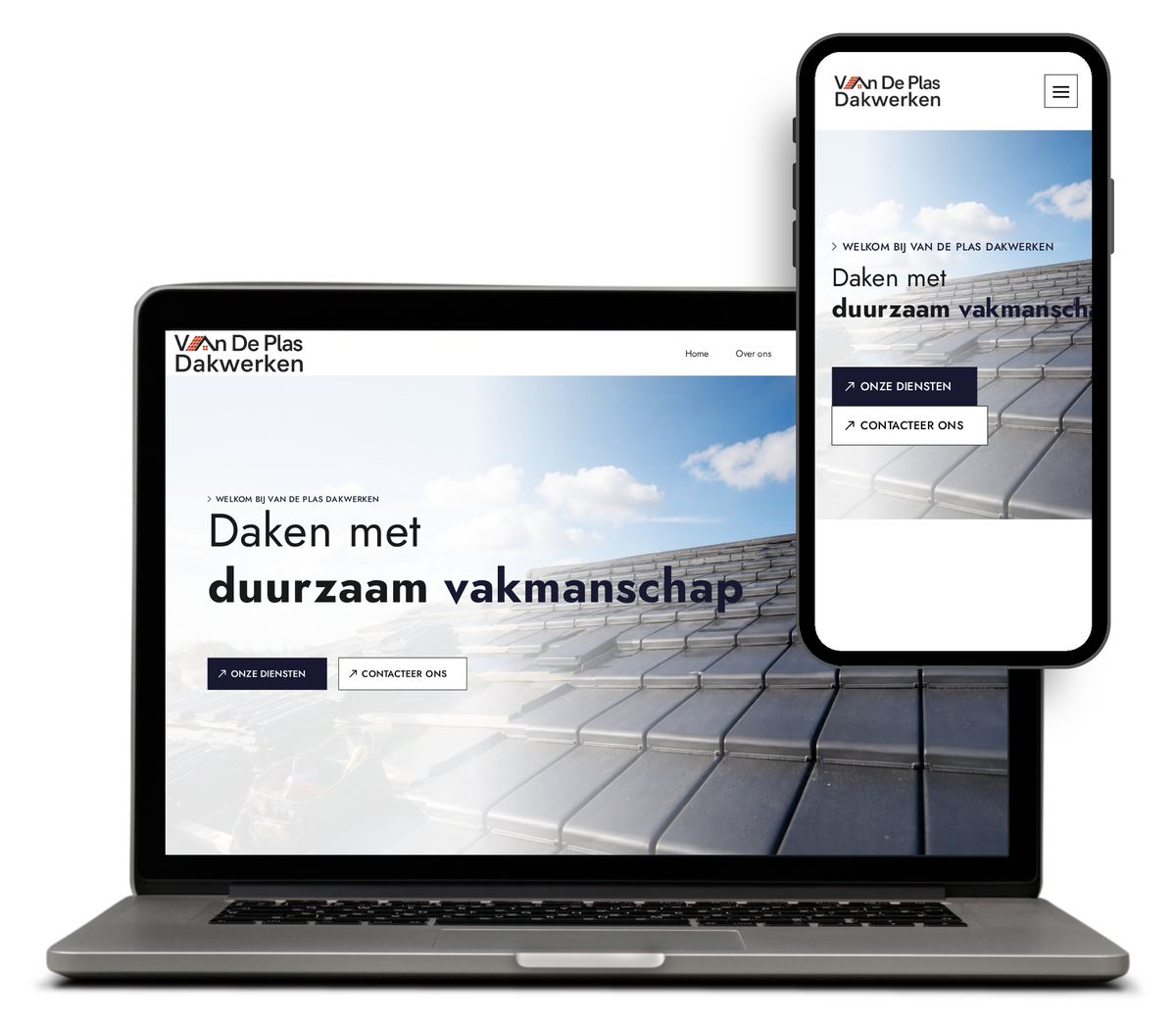 Voorbeeld van een website door Starter Go